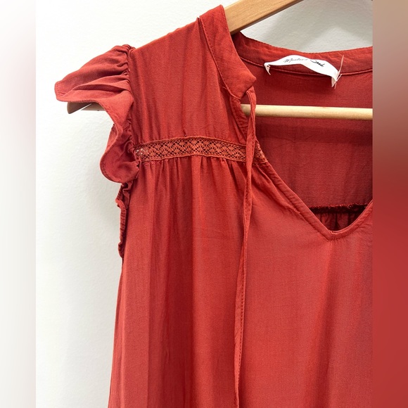 Mustard Seed Rust Midi Dress size S - Picture 3 of 13